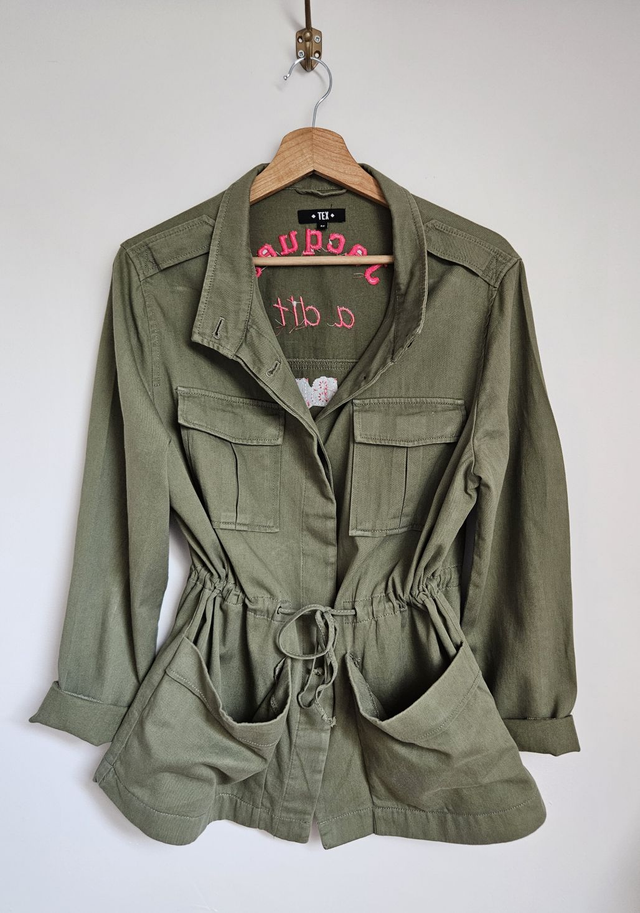 Veste army "Jacques a dit be happy" | Taille S