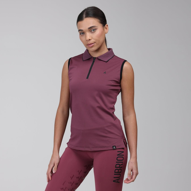 Aubrion React Sleeveless Tech Polo