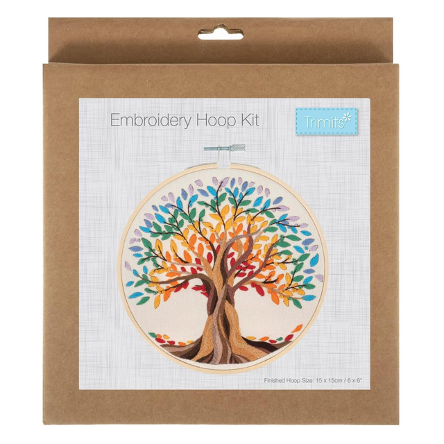 Tree of Life Embroidery Kit with Hoop
