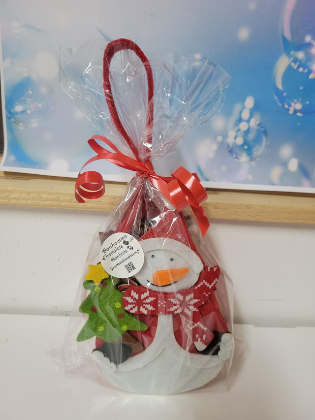 Bonhomme de neige garnie de chocolats 🍫 