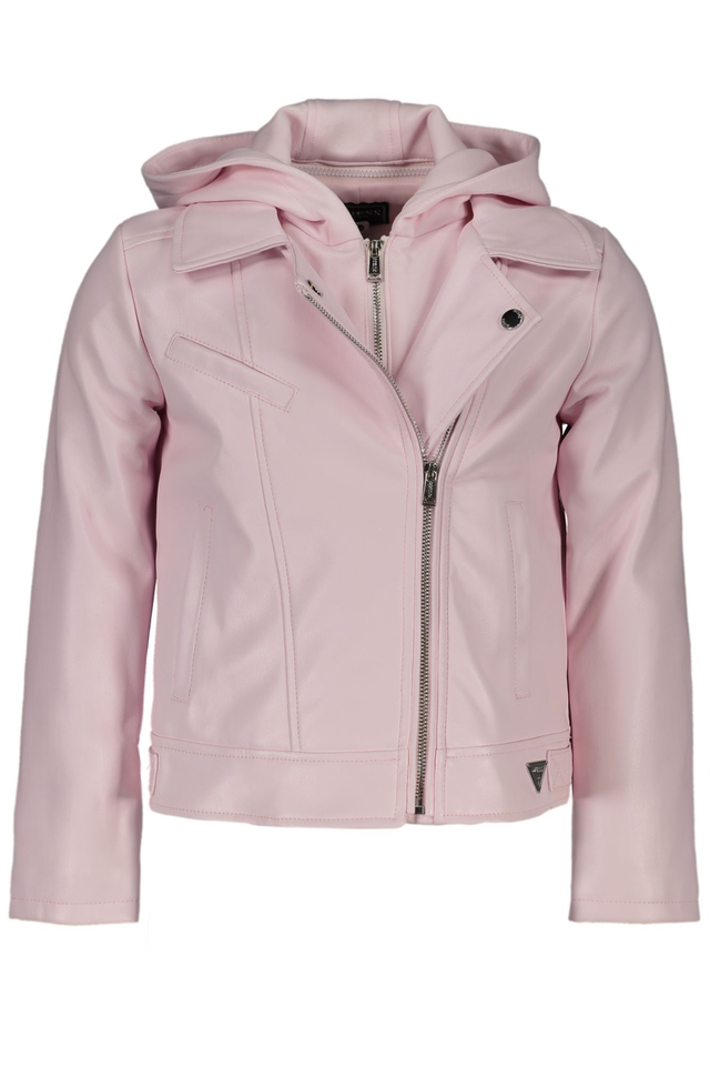 GUESS JEANS GIACCA SPORTIVA BAMBINA ROSA