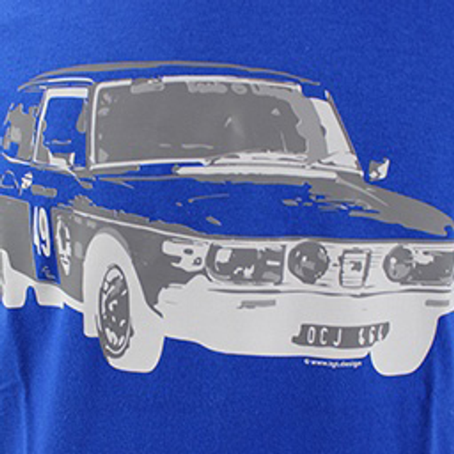 T-Shirt Saab 99 blauw