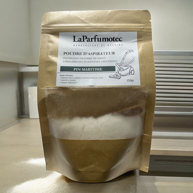Poudre d&#039;aspirateur pin maritime 150gr