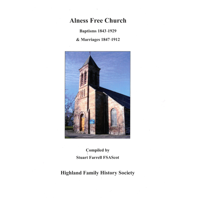 Alness Free Church Baptisms and Marriages