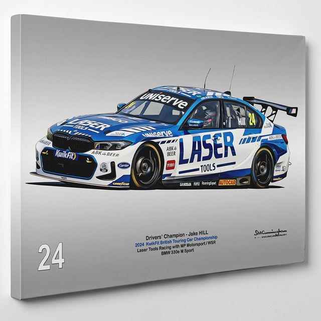 C241002 BMW 330e BTCC 24 WSR #24 HILL CHAMPION Donington Park