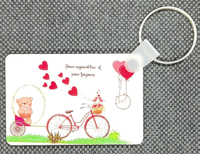 Porte clé Carriole Love  - Print by Henry