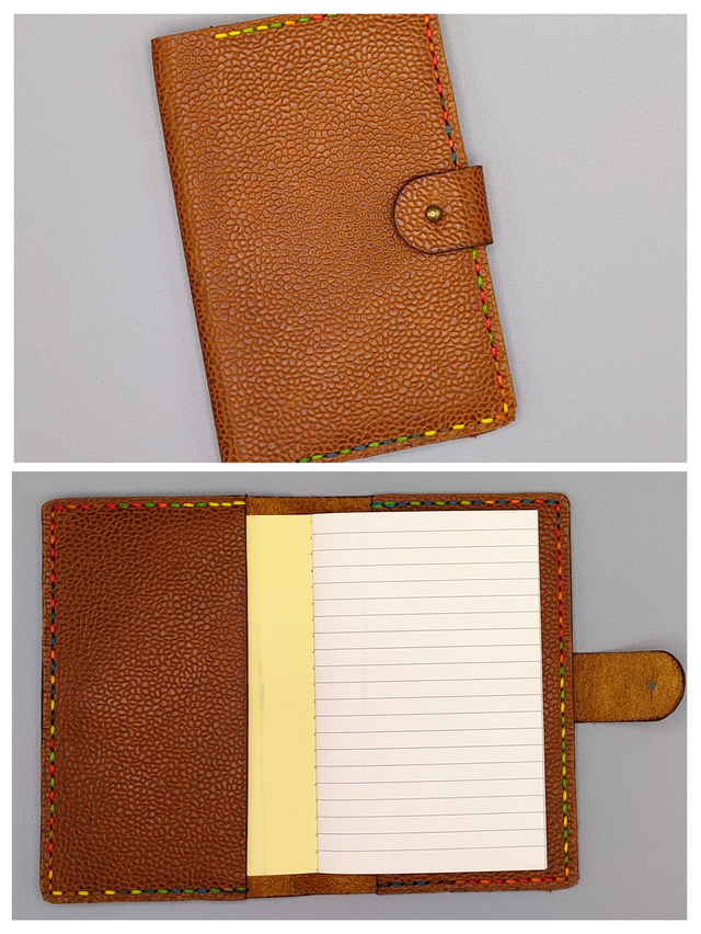 Leather refillable notepad cover 1