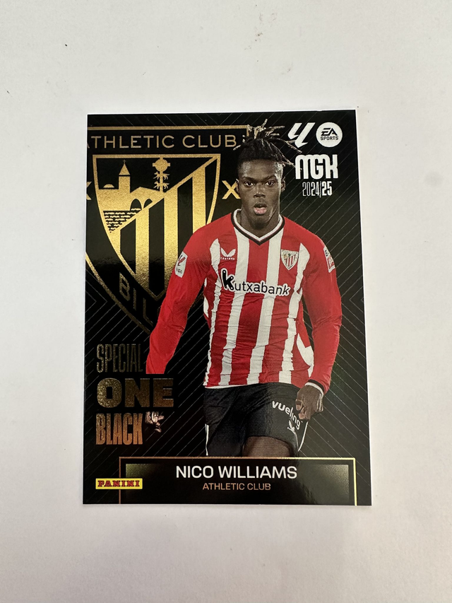 Nico Williams - Athletic Club - Special One Black MGK 24/25 Panini