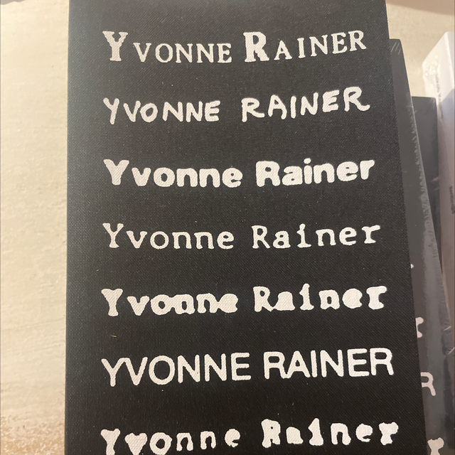 Yvonne Rainer Filmography 