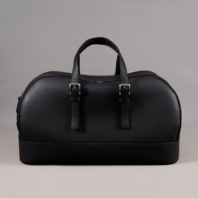 Weekender Bag | Black Leather - Mr. Trevis