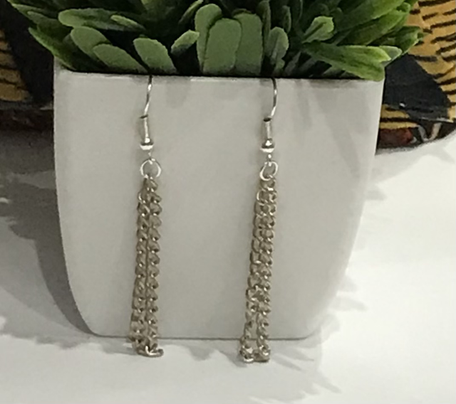 Silver Dangling Earrings- SDE15
