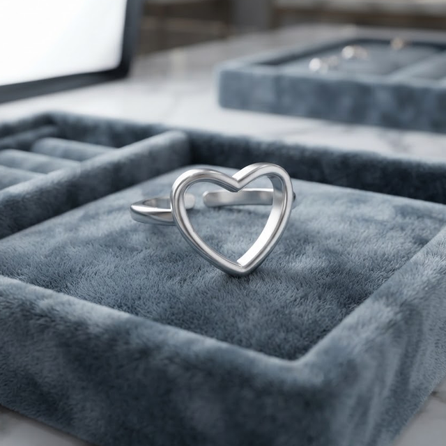 Anello Cuore Infinito Silver