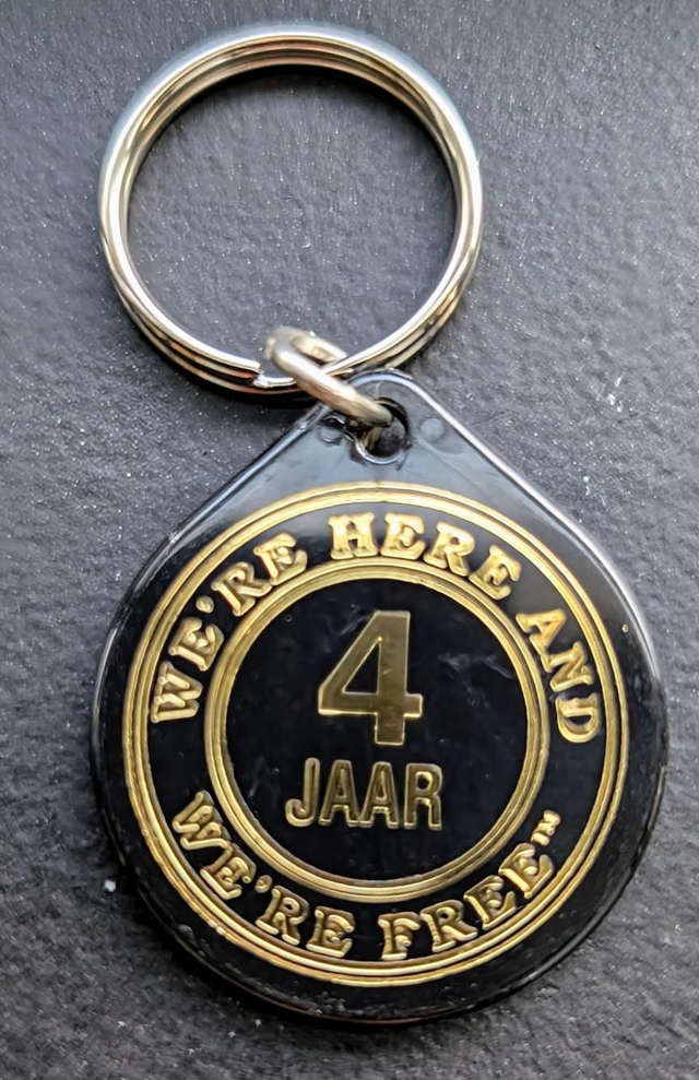 4 jaar plastic coin 