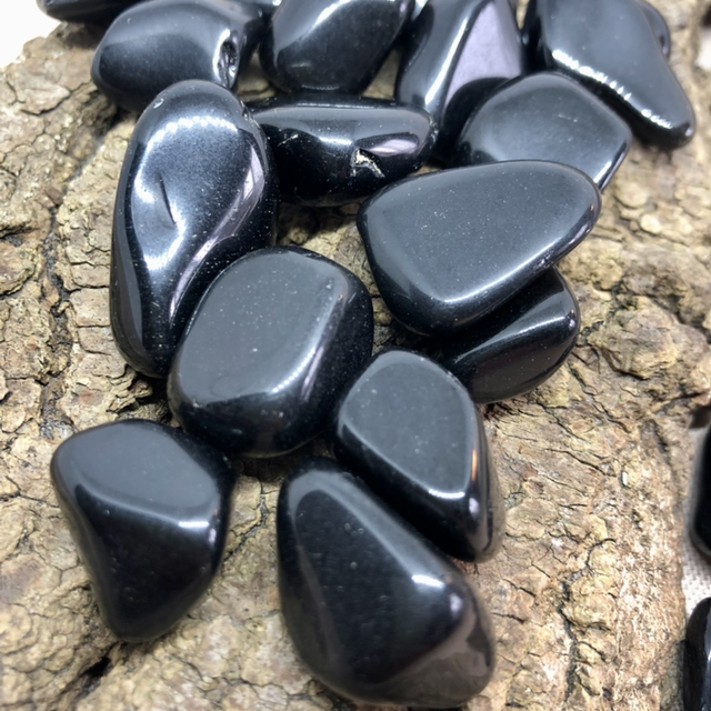 Pierre roulée Obsidienne noire 