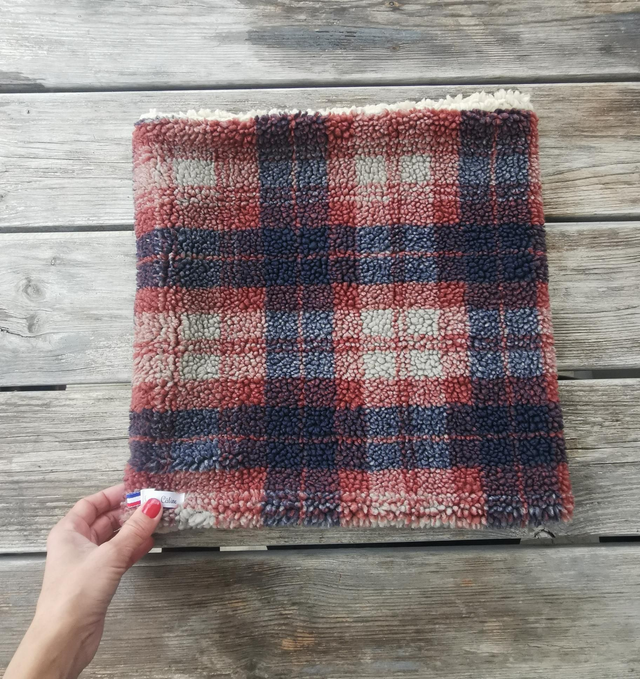 Snood LOUIS carreaux bordeaux