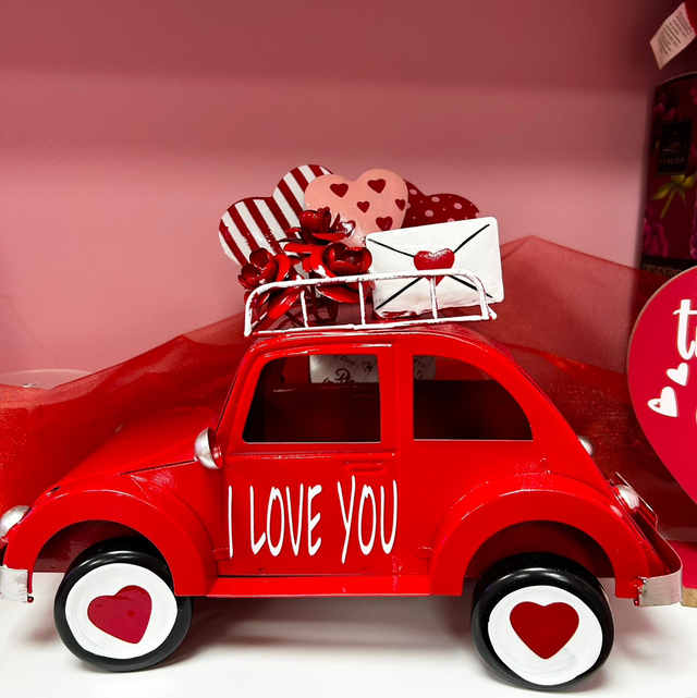 Auto in latta San Valentino con luce