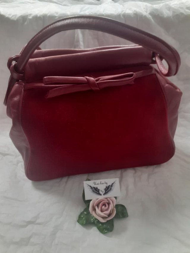 Vintage Lederhandtasche Elisabeth Dietrich 