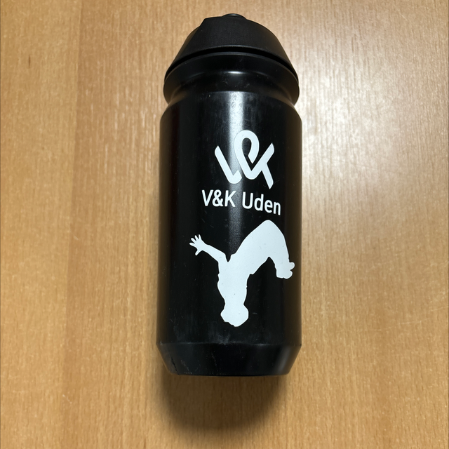 Bidon Turnen heren zwart wit opdruk 