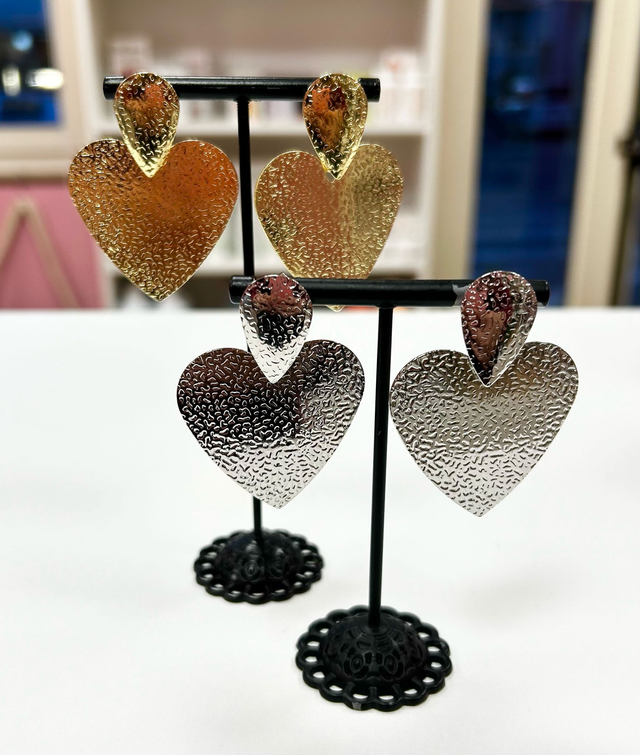 Orecchini Cuore Acciaio
