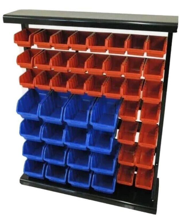 47 plastic storage bins With Stand CT0781 Sturdy bin storage rack