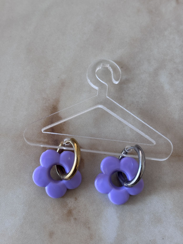 Boucles d'oreilles - Grande fleur