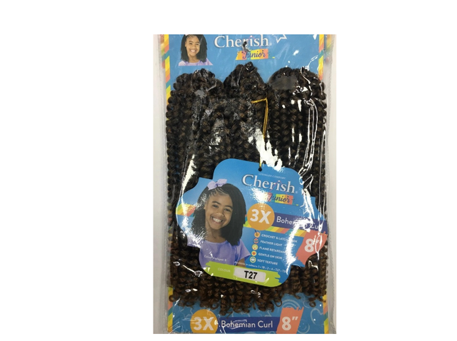 Cherish Junior Bulk : 3X Bohemian Curl 8 (Col. T27)