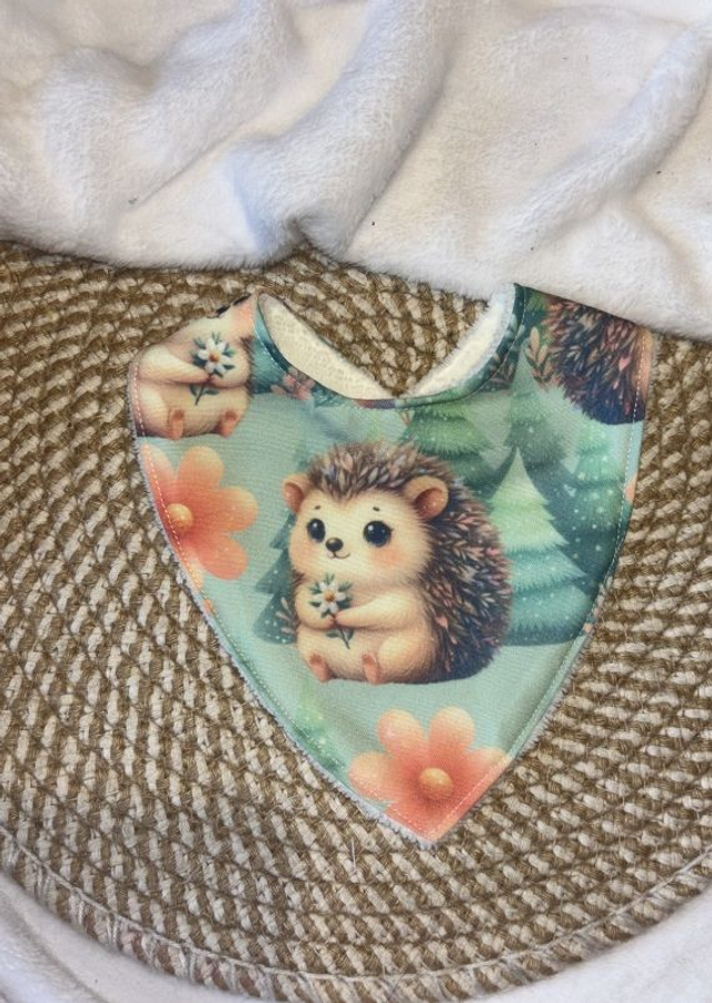 Bavoir bandana Herisson