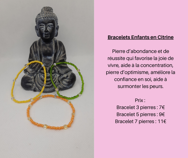 Bracelets Enfants en Citrine