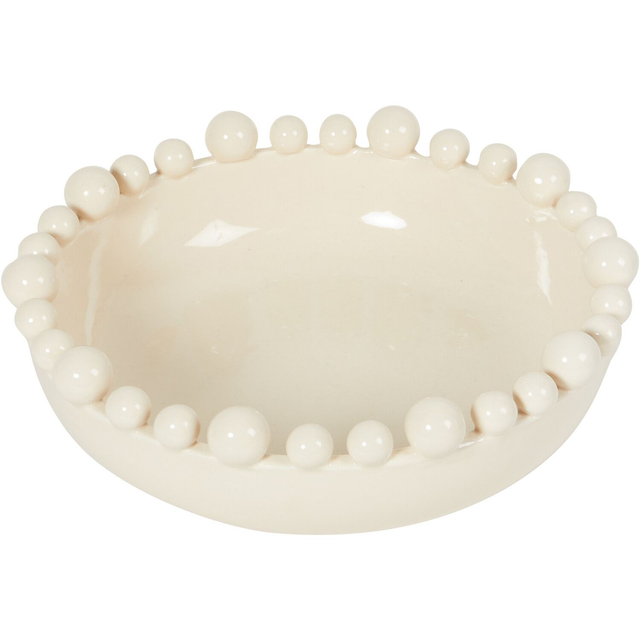 Ball Edged Bowl Cream