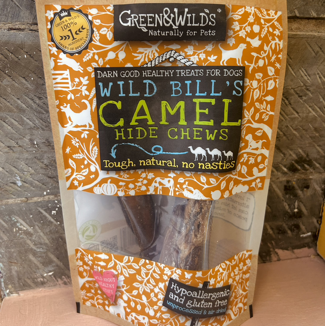 Green &amp; Wild’s Camel Hide Chews 100g