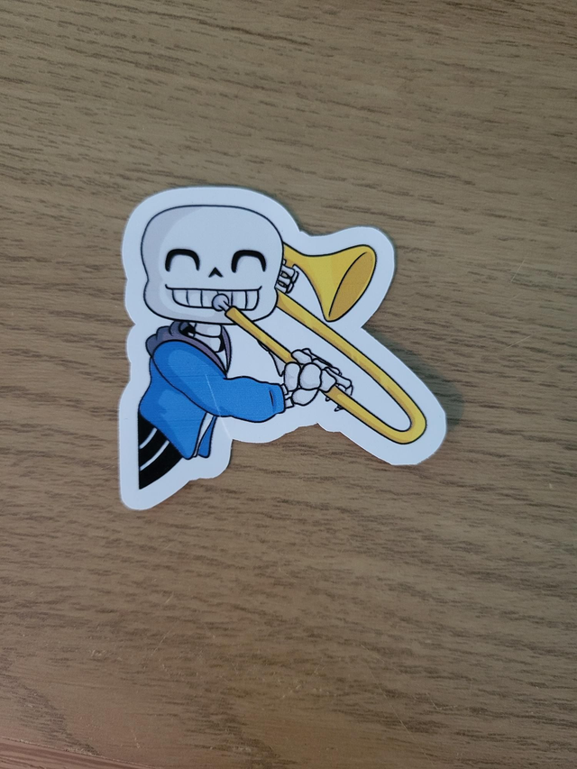 Sans with Trombone Sticker