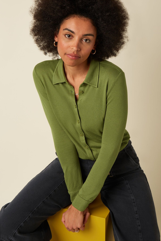 King Louie - Blouse Loral - Posey Green