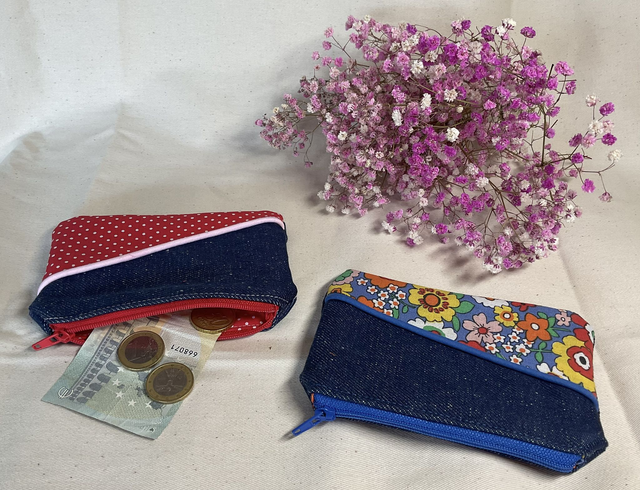 Porte monnaie en jean