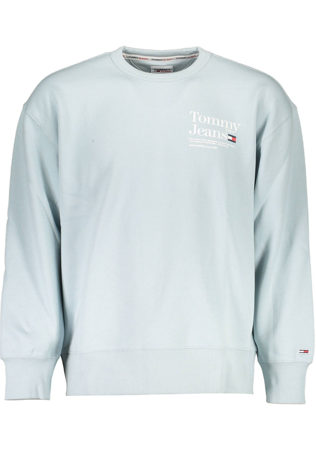 TOMMY HILFIGER FELPA SENZA ZIP UOMO AZZURRO