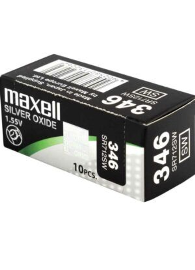 346 (SR712SW) Maxell Watch Battery (Pack 10)