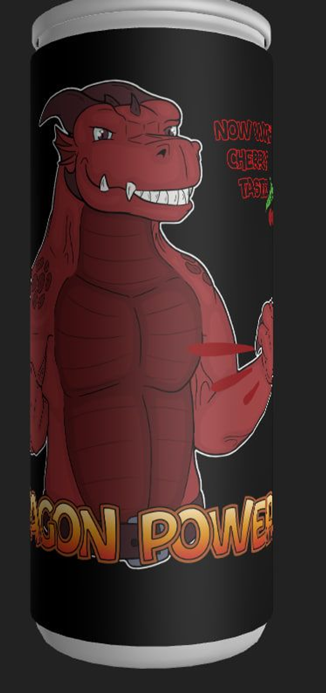 Dragon Energy: "With cherry taste"
