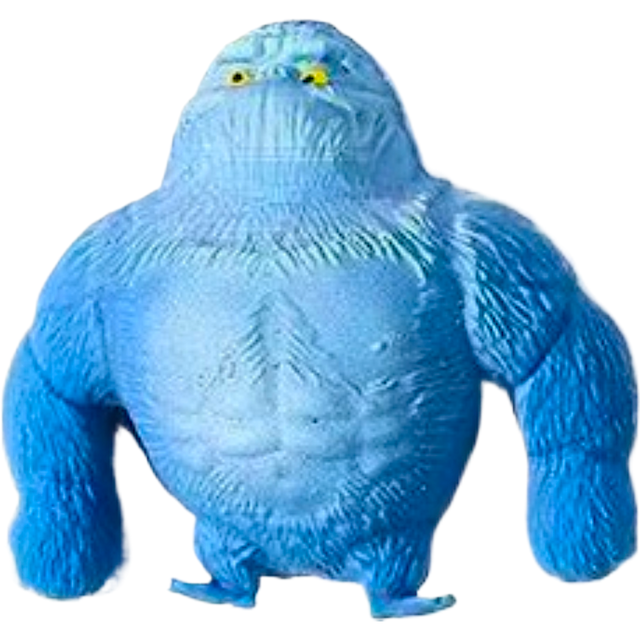 NoStresso Anti-Stress Gorilla blauw 9 cm