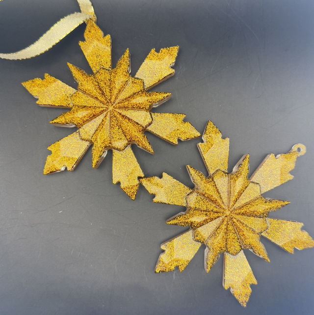 Flocons de neige en résine 