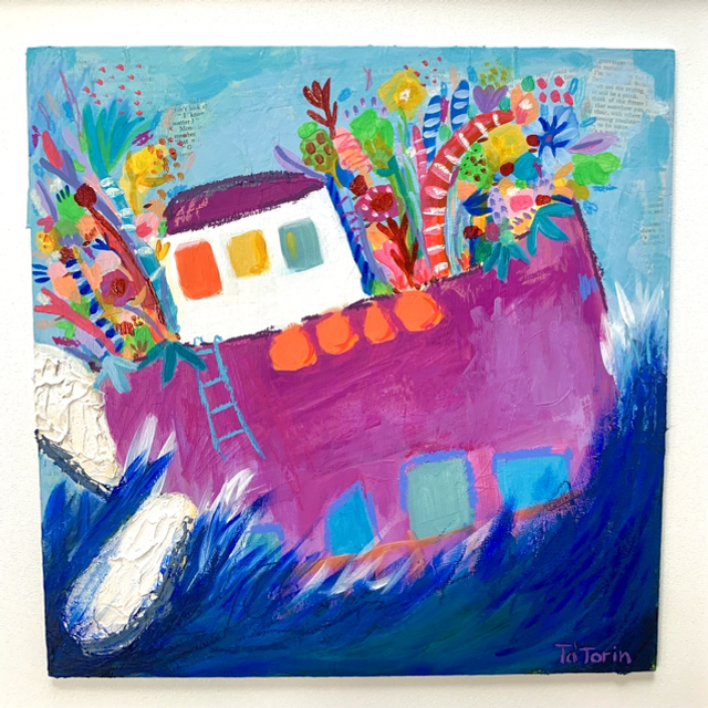 The flying flower boat