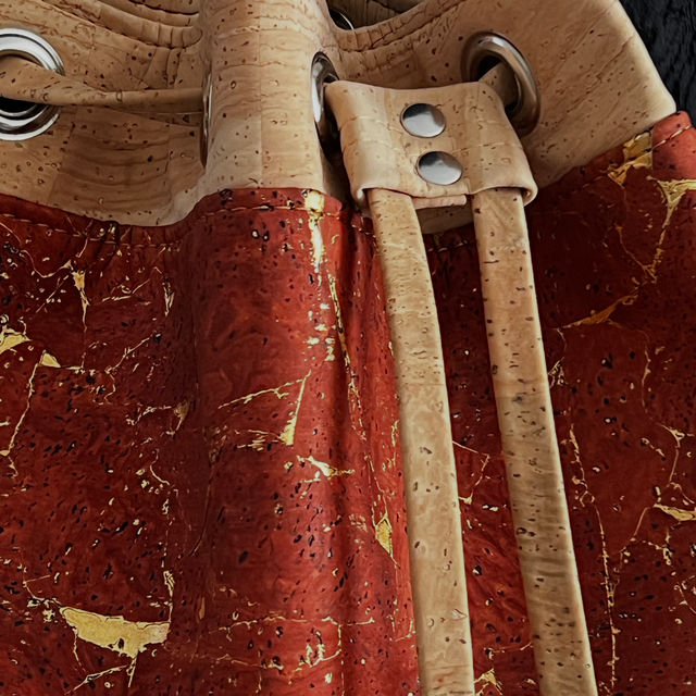 Sac seau « rouille doré »