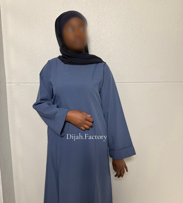 Abaya Kimono Bleu Jean