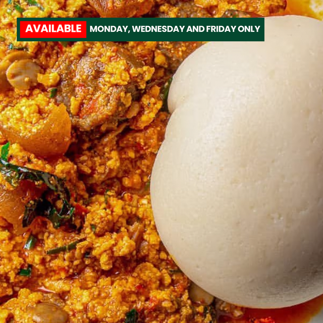 03. Egusi soup - Available: Monday, Wednesday and Friday only
