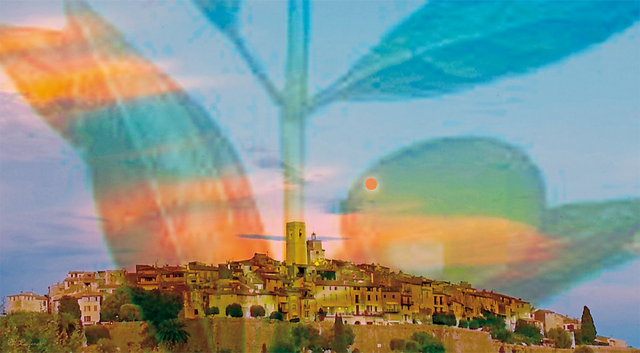 Voile "Village Saint Paul" 100 × 50 cm