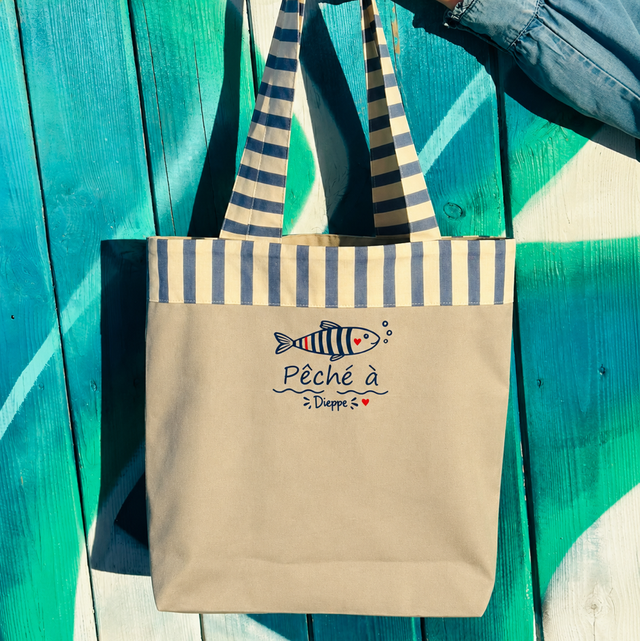 Le Tote bag "Pêché à Dieppe"