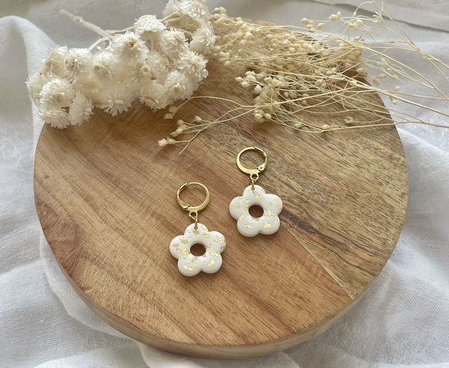 PETITE FLEUR - blanc/or