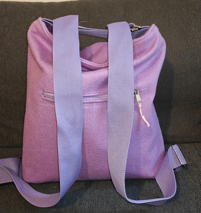 Heart of Huddersfield Yorkshire Tweed Pennine Hobo tote / backpack