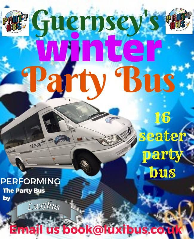 Winter 1 hours party bus hire IN OUR 16 SEATER PARTY BUS.