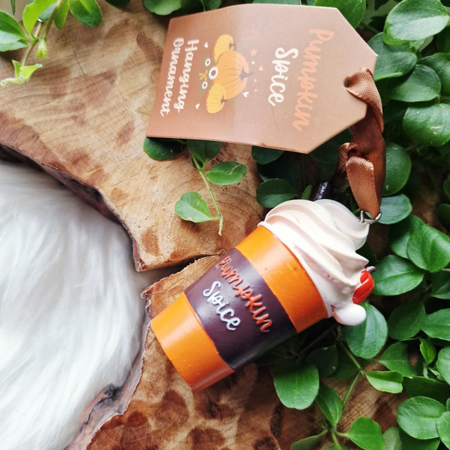 Pumpkin Spice Latte Hanging Decoration