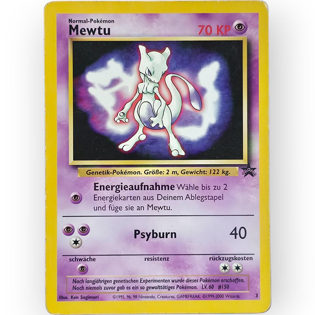 Mewtu Promo Nr. 3 | Wizards Black Star | Deutsch