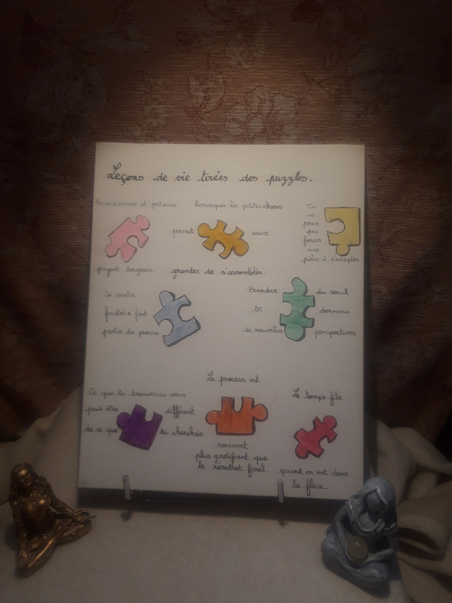 "Leçons de vie tirées des puzzles"